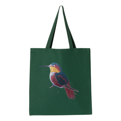 Canvas Tote - Humming Bird - Various Colors