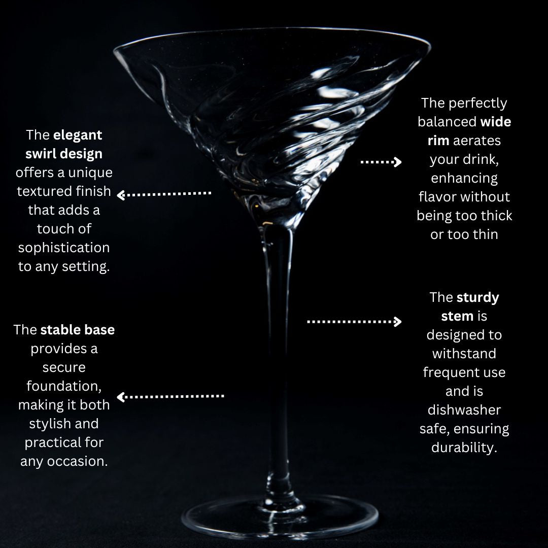 Vortex Martini Glass