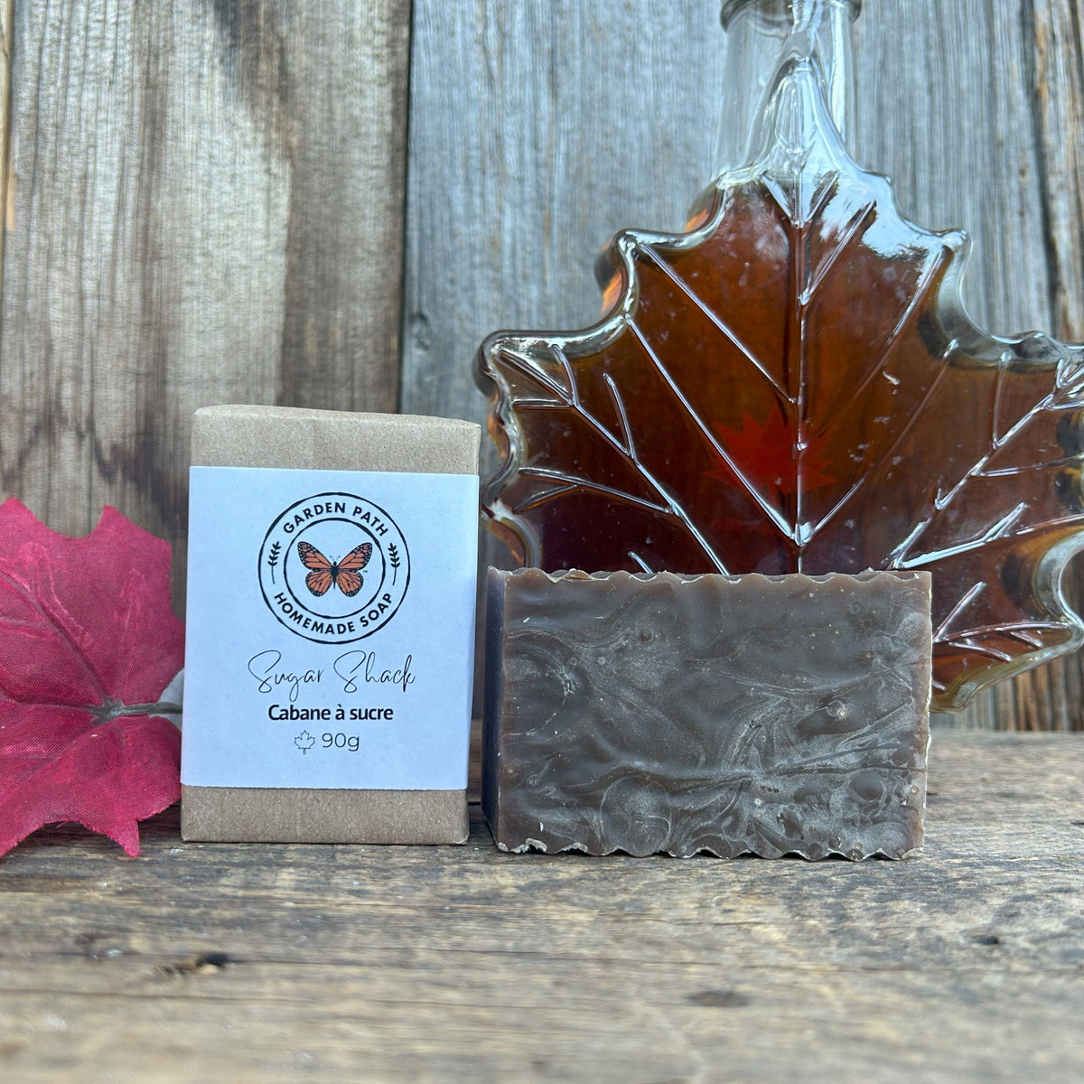 Sugar Shack Bar Soap Lightly Scented Maple Fragrance & Natural Maple Sugar Sand