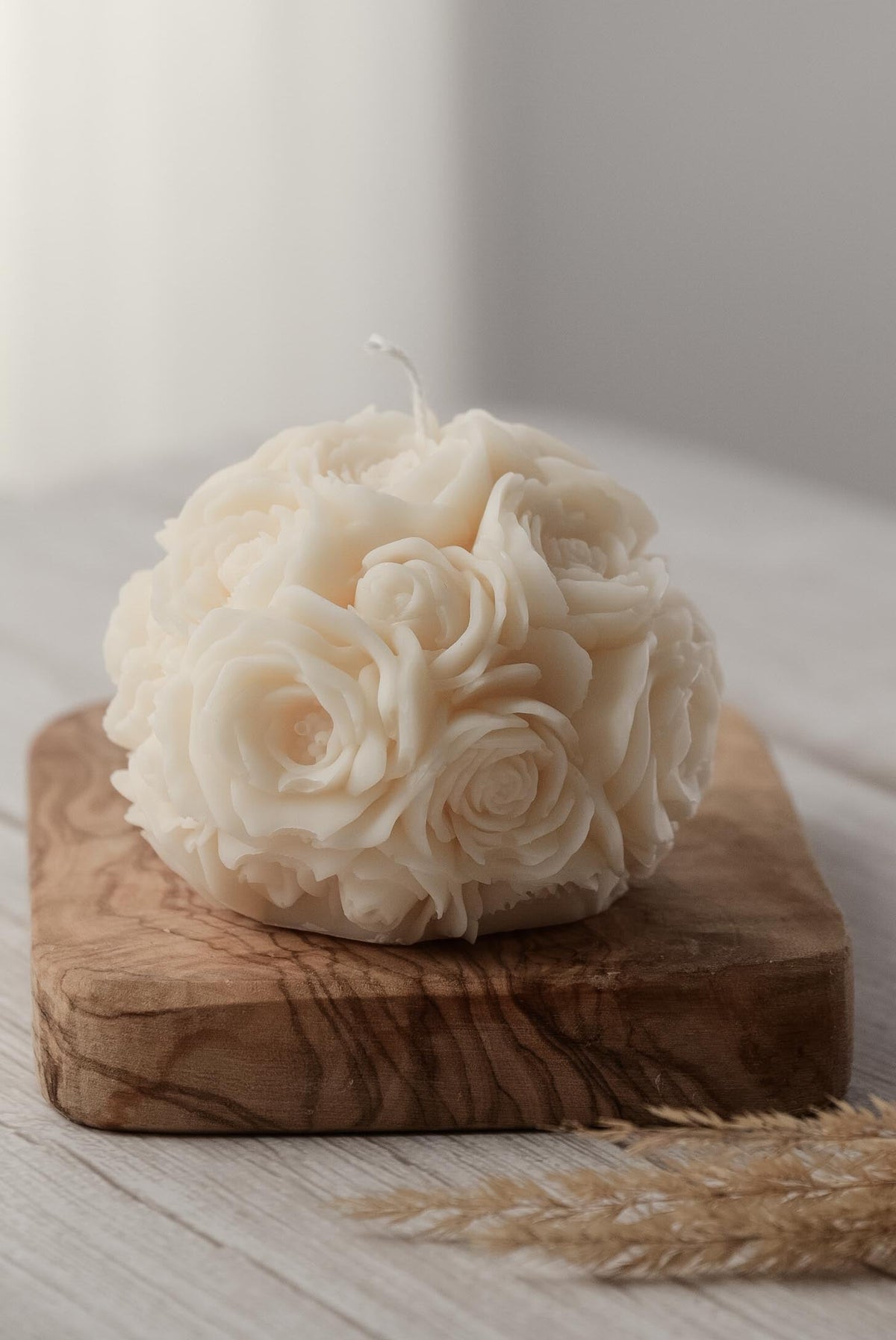 Rose Love Candle I Rose Flower Ball Candle