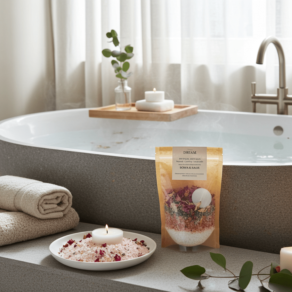 Botanical Bath Salt Soak – Himalayan + Epsom