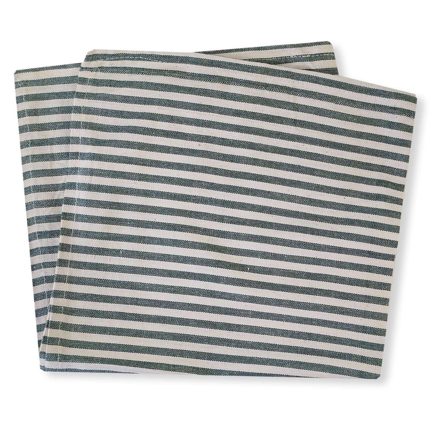 Lemon Tree Green Stripe Cloth Napkin - Set of 4