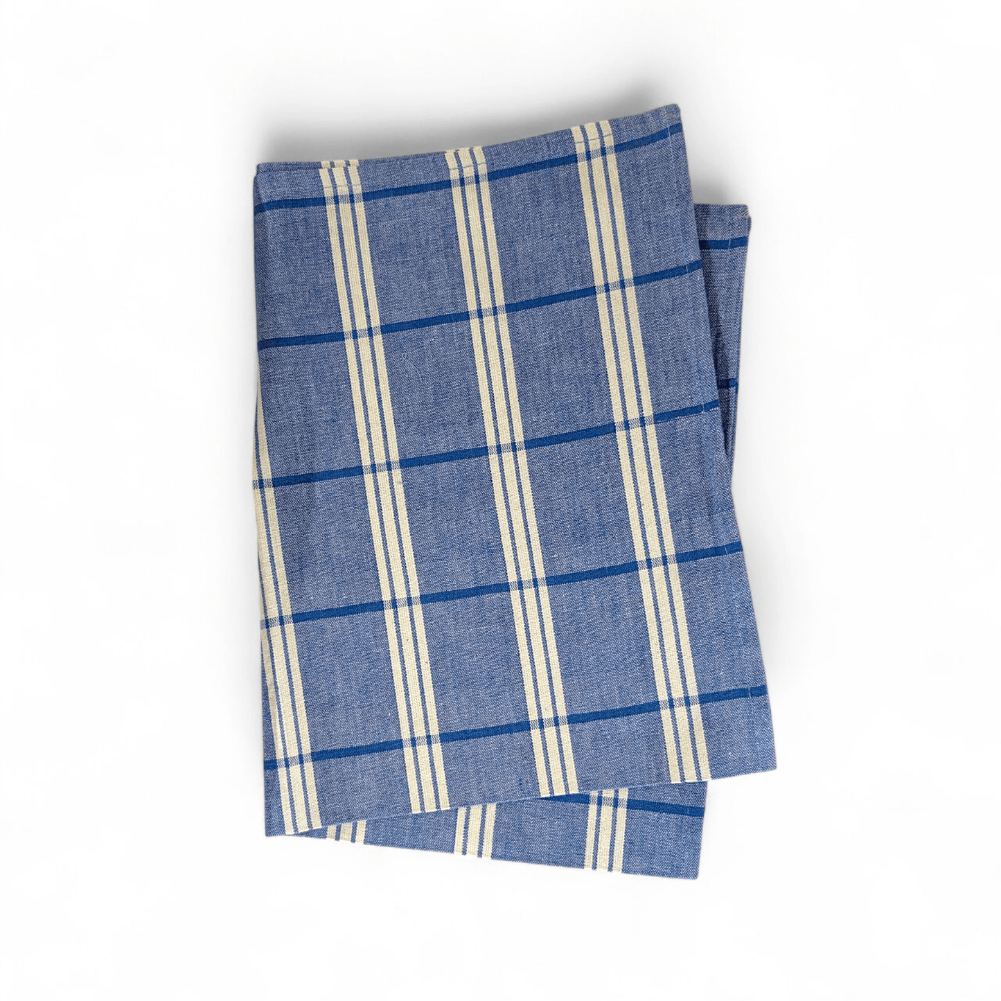 Lemon Tree Blue Stripe Tea Towel - Set of 2