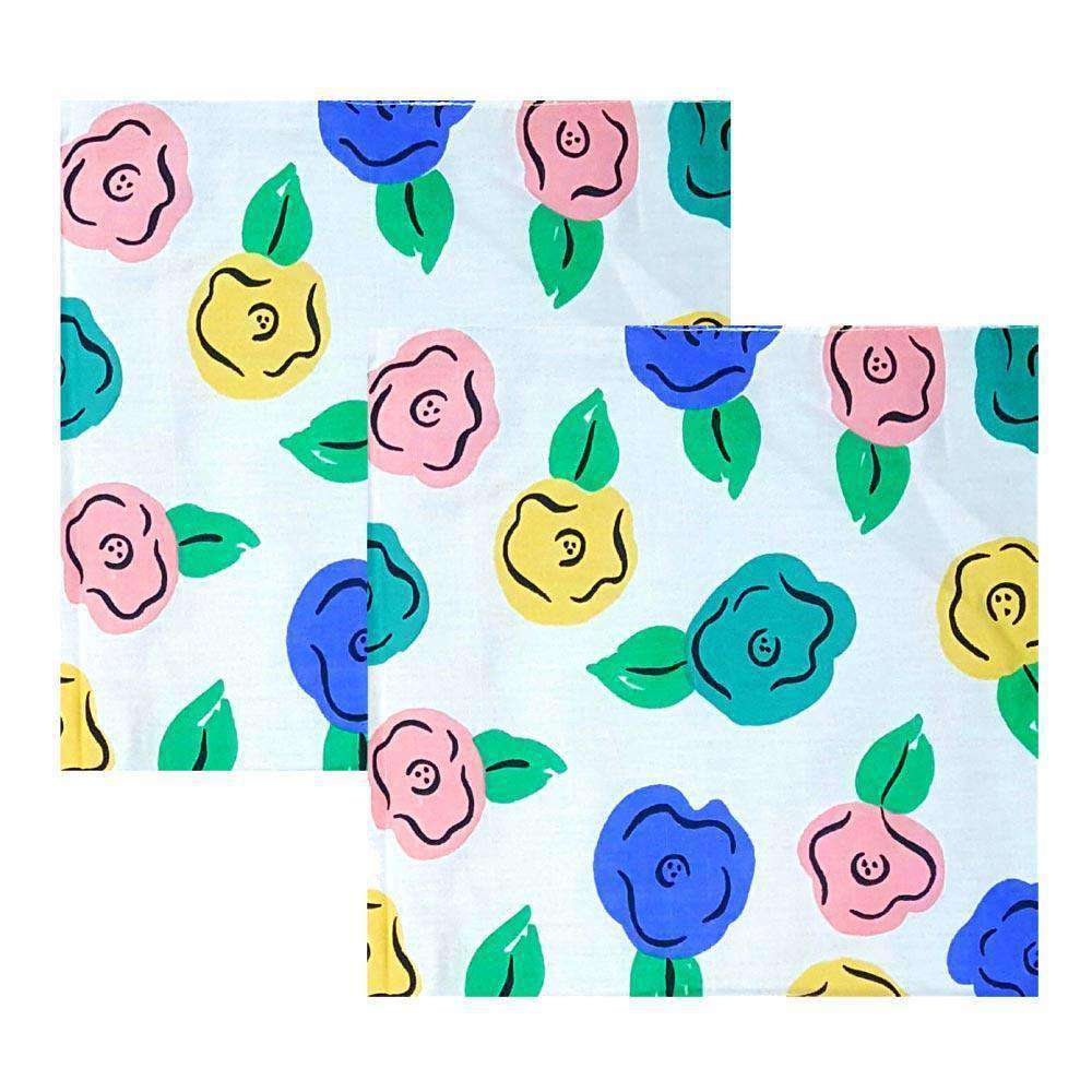 Lemon Tree Summer Flower Cloth Napkin - Set of 4