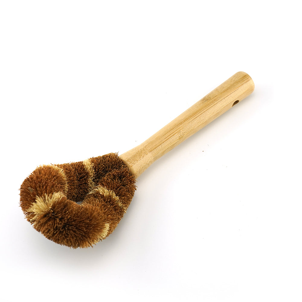 Coconut Fibre Dish Brush with Handle