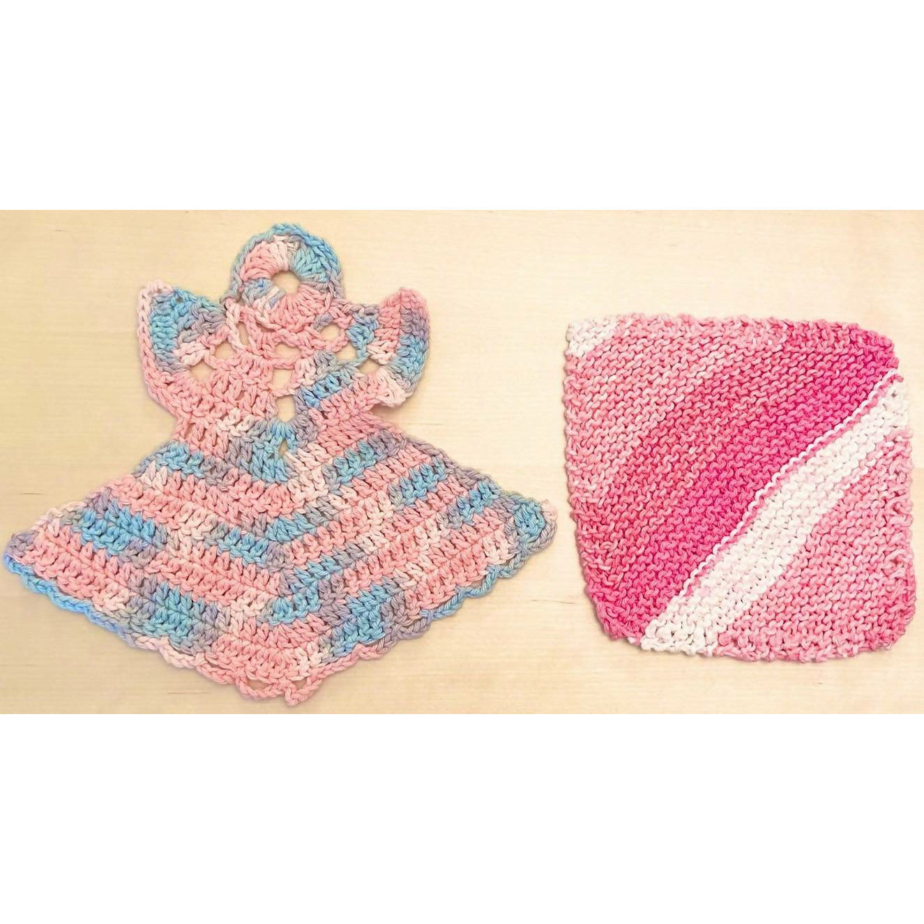 Juego de paños de cocina de ángel navideño