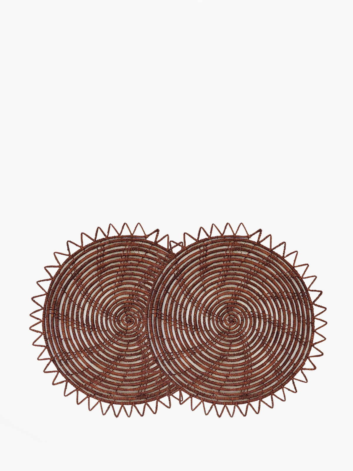 Surya Woven Palm Fiber Placemat - Brown (Set of 2)