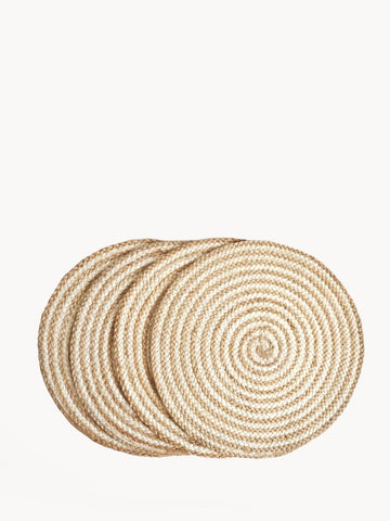 Spiral Placemats - Natural (Set of 4)