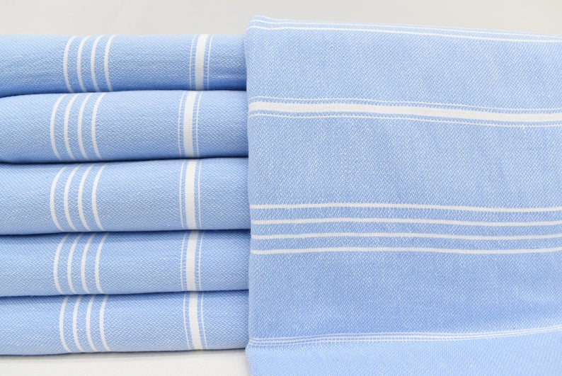 Light Blue Monaco Turkish Towel