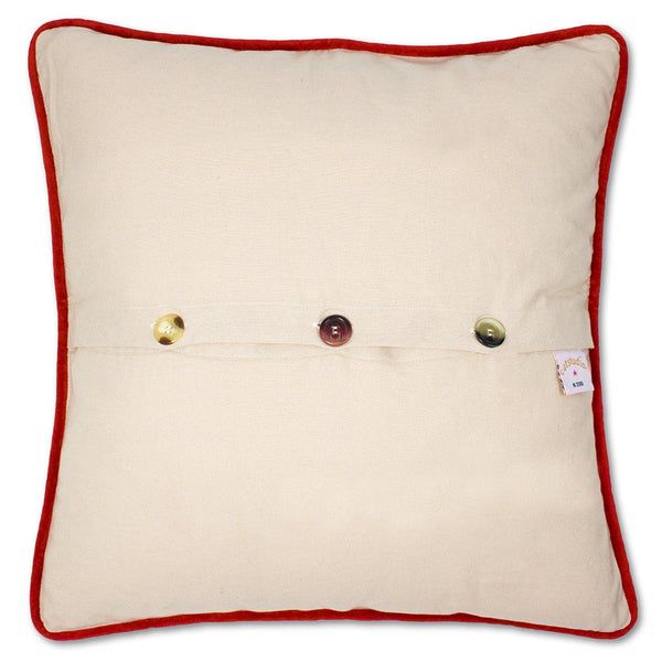 12 Days of Christmas Hand-Embroidered Pillow-1