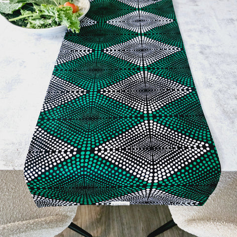 Handmade Table Runner 160x35cm | 180x35 | 200x35cm | African Print "Mudcloth" Bogolan Inspired Print  Made from 100% African Print Fabric-0