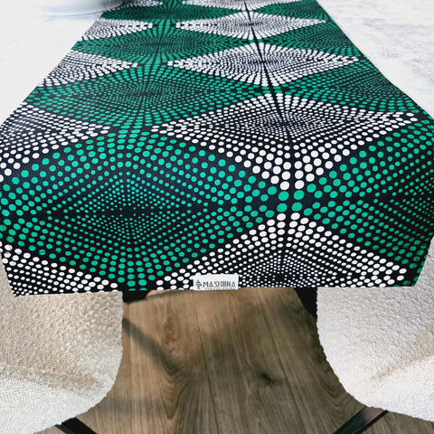 Handmade Table Runner 160x35cm | 180x35 | 200x35cm | African Print "Mudcloth" Bogolan Inspired Print  Made from 100% African Print Fabric-1