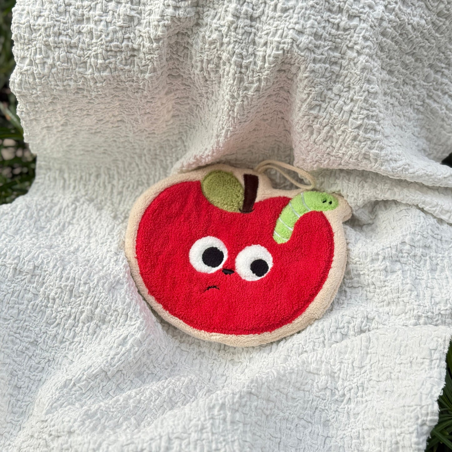 Set of 3 Cute Apple Hanging Hand Towels