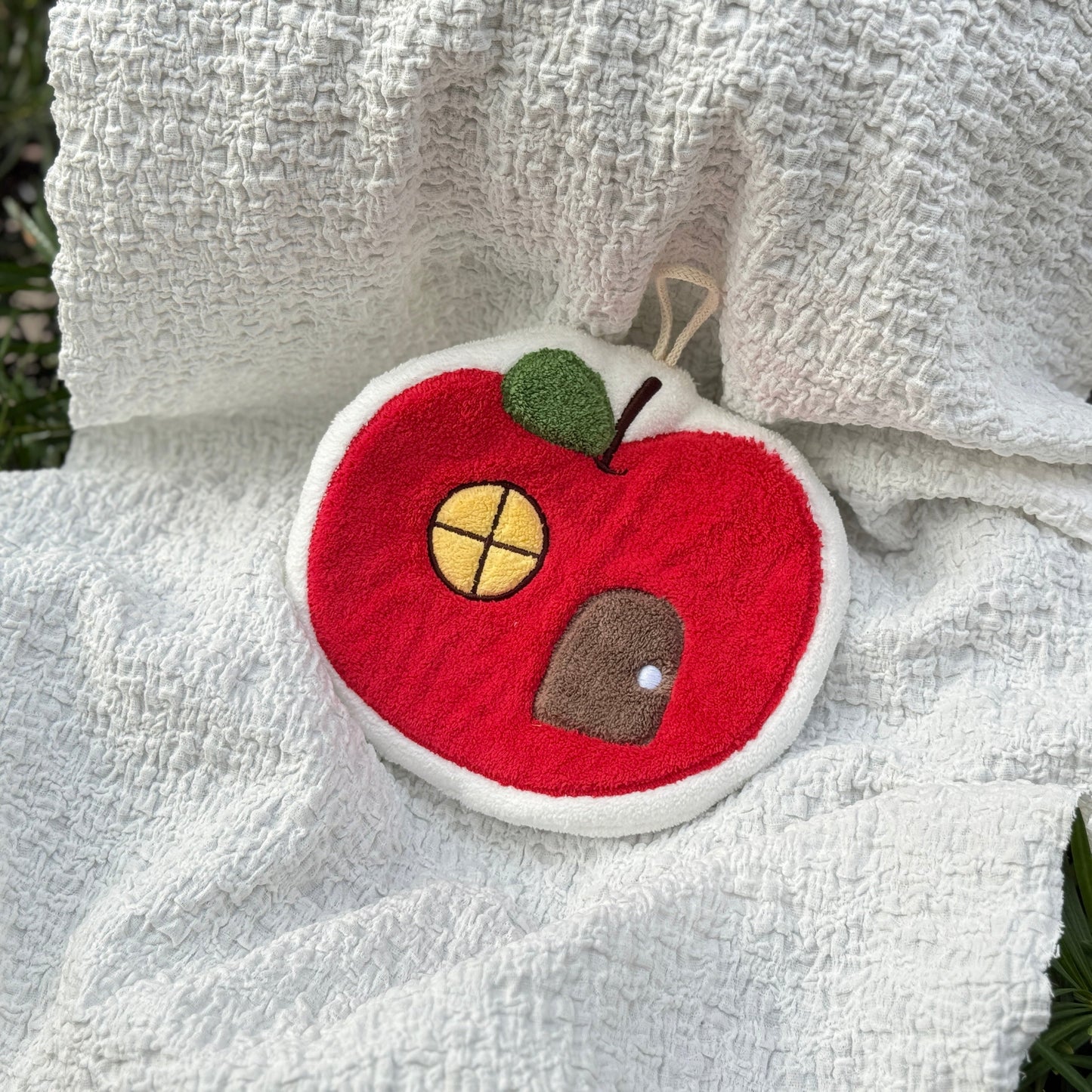 Set of 3 Cute Apple Hanging Hand Towels
