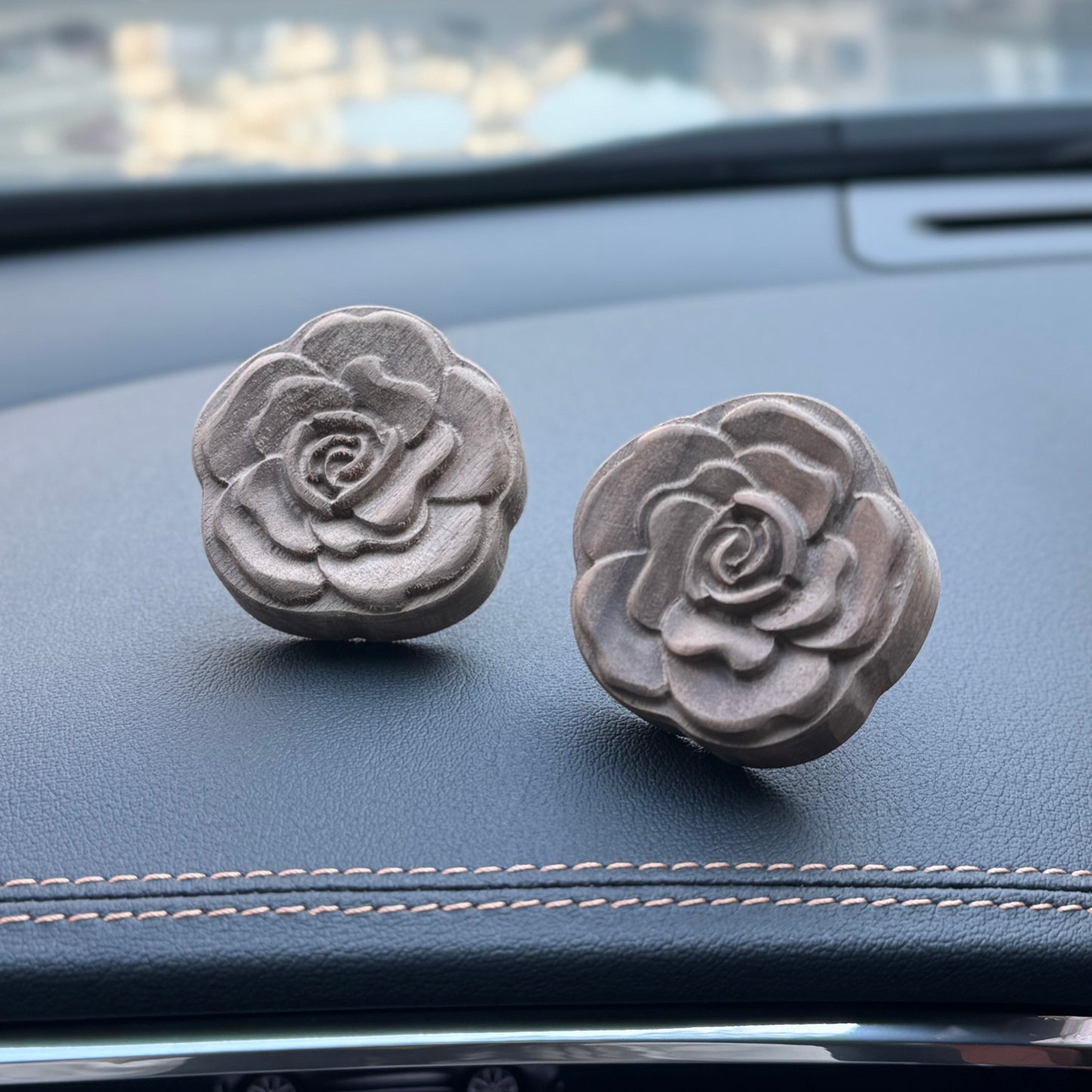 Rose - Wooden Essential Oil Diffuser for Car