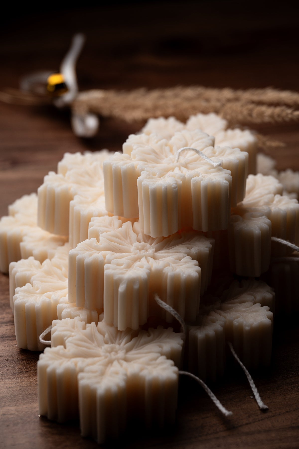 Snowflake Christmas Candle