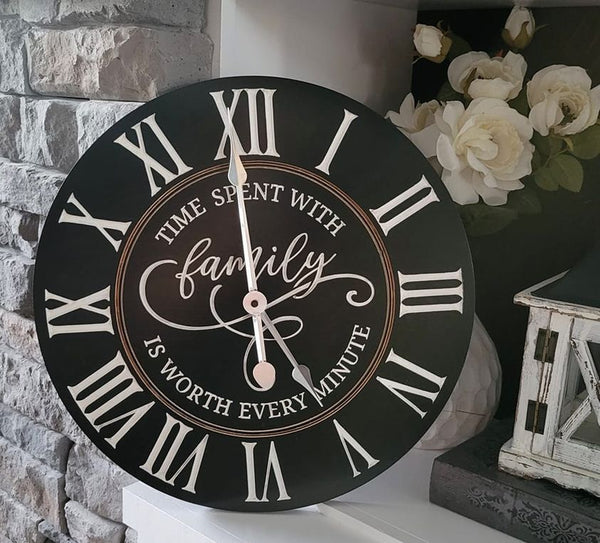 Family Engraved Clock-3