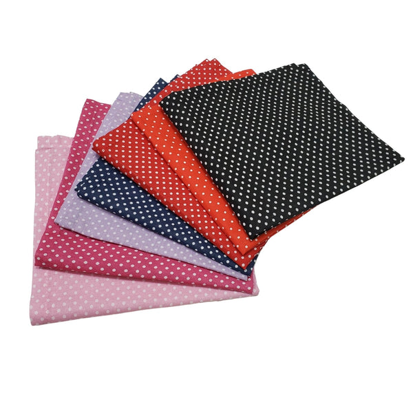 Charlo's Set of 4 Black Polka Dot 100% Cotton Cloth Napkins 15" by 15" Washable Reusable-4