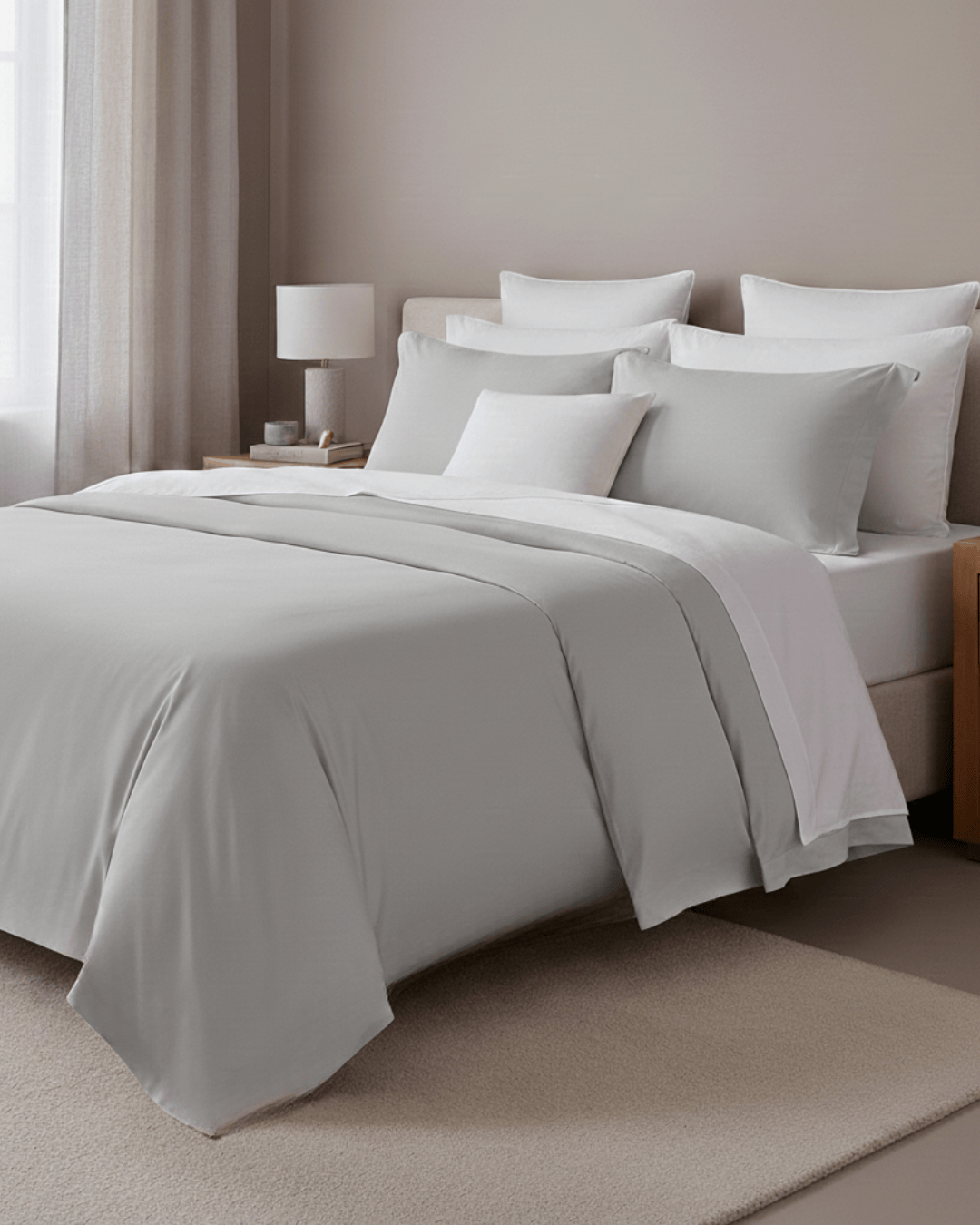 Refined Collection Sateen Duvet Cover Set- Various Colours