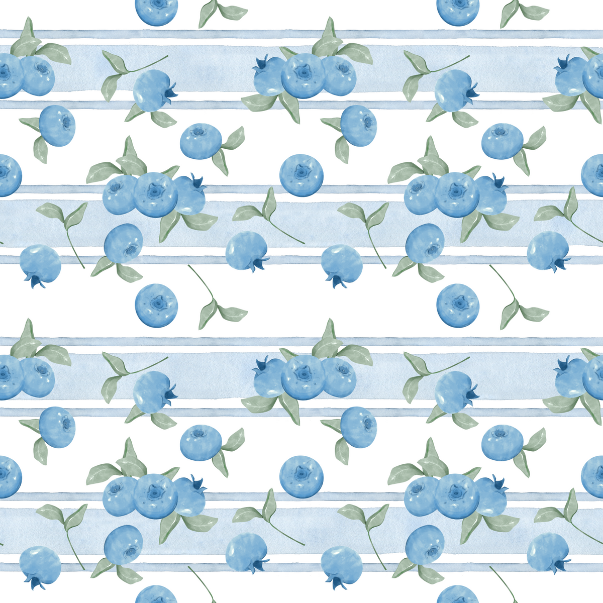 Mousseline de bambou bleuets