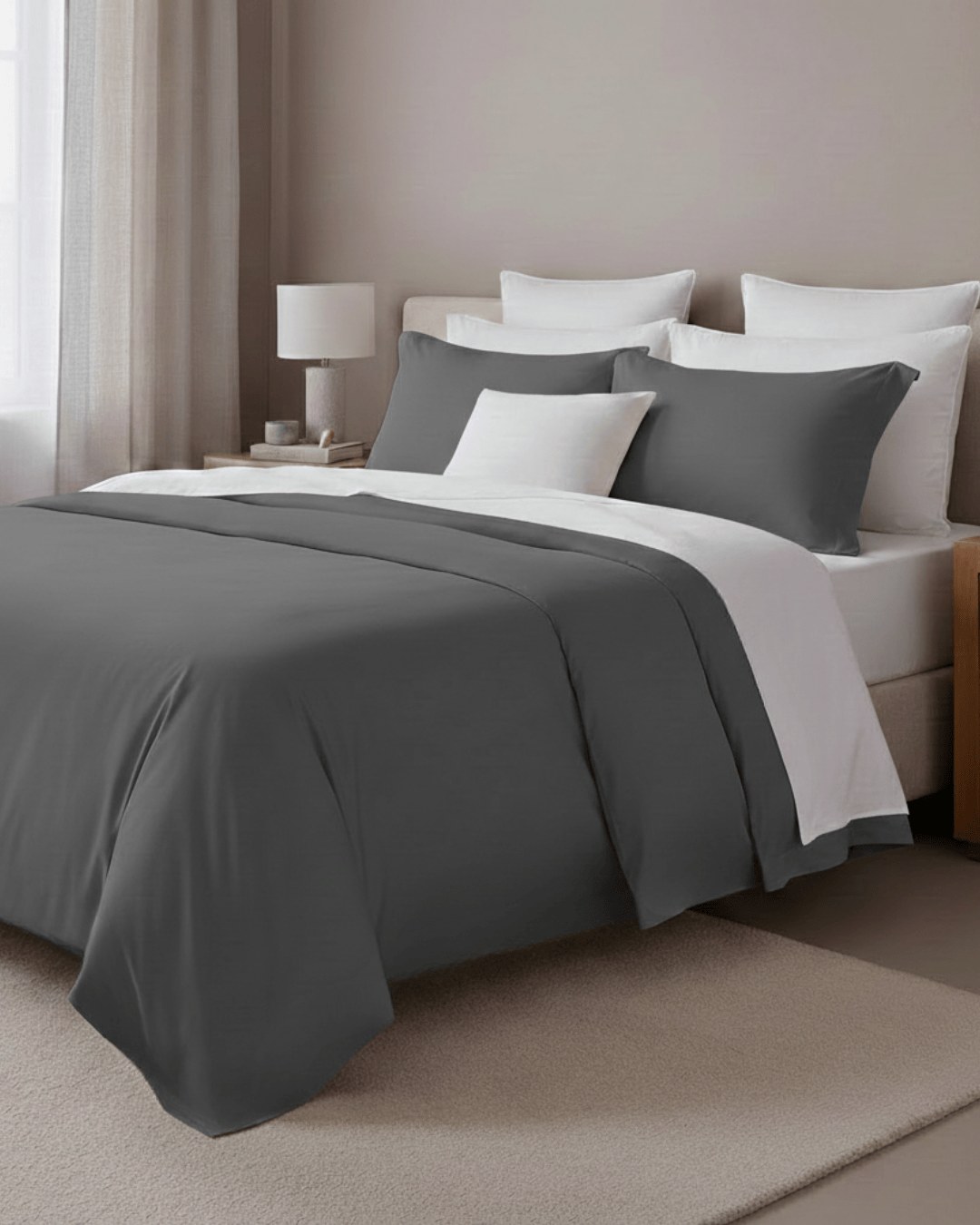 Refined Collection Sateen Duvet Cover Set- Various Colours