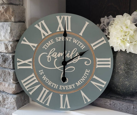 Family Engraved Clock-1