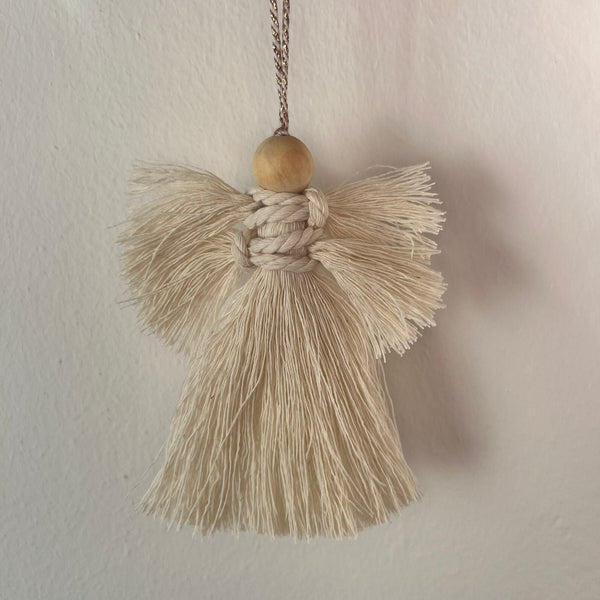 Macrame Angel Ornament