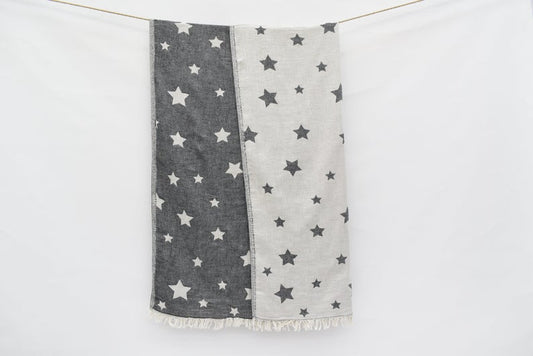 Star Black Turkish Towel