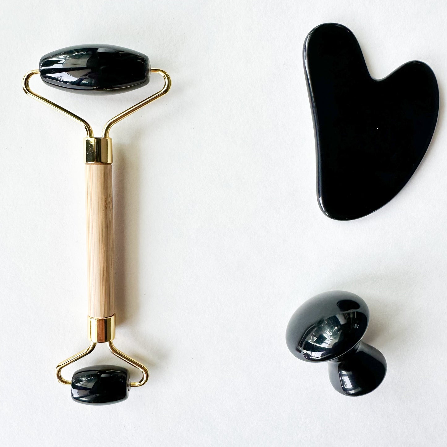 Ultimate Gua Sha Kit – Jade, Rose Quartz & Obsidian-1