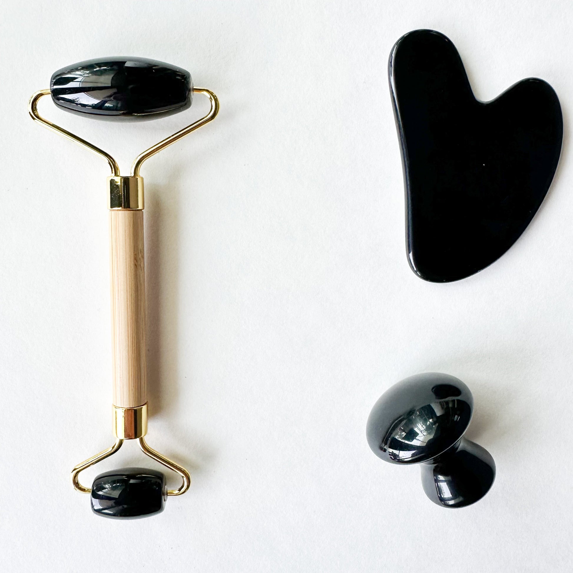 Ultimate Gua Sha Kit – Jade, Rose Quartz & Obsidian-1