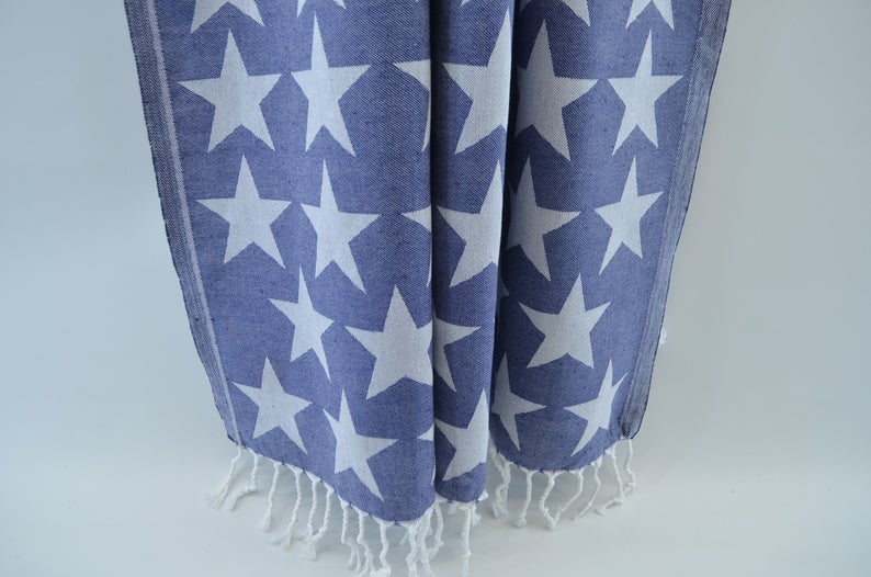 American Flag Turkish Towel