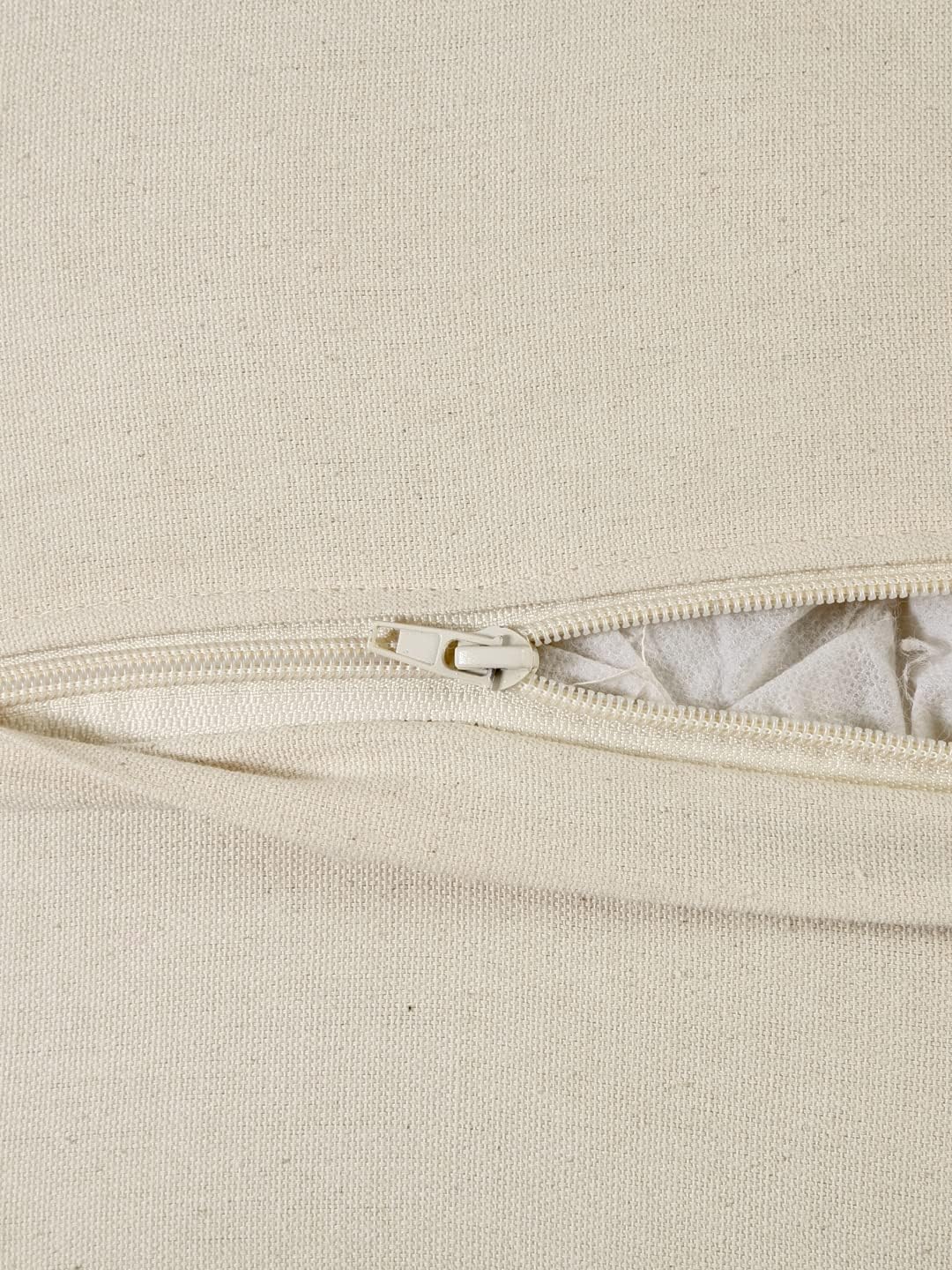 Organic Cotton Macrame Cushion Cover | Handwoven Boho Pillow Case | Natural Cream Decorative Cushion | 40x40cm-4