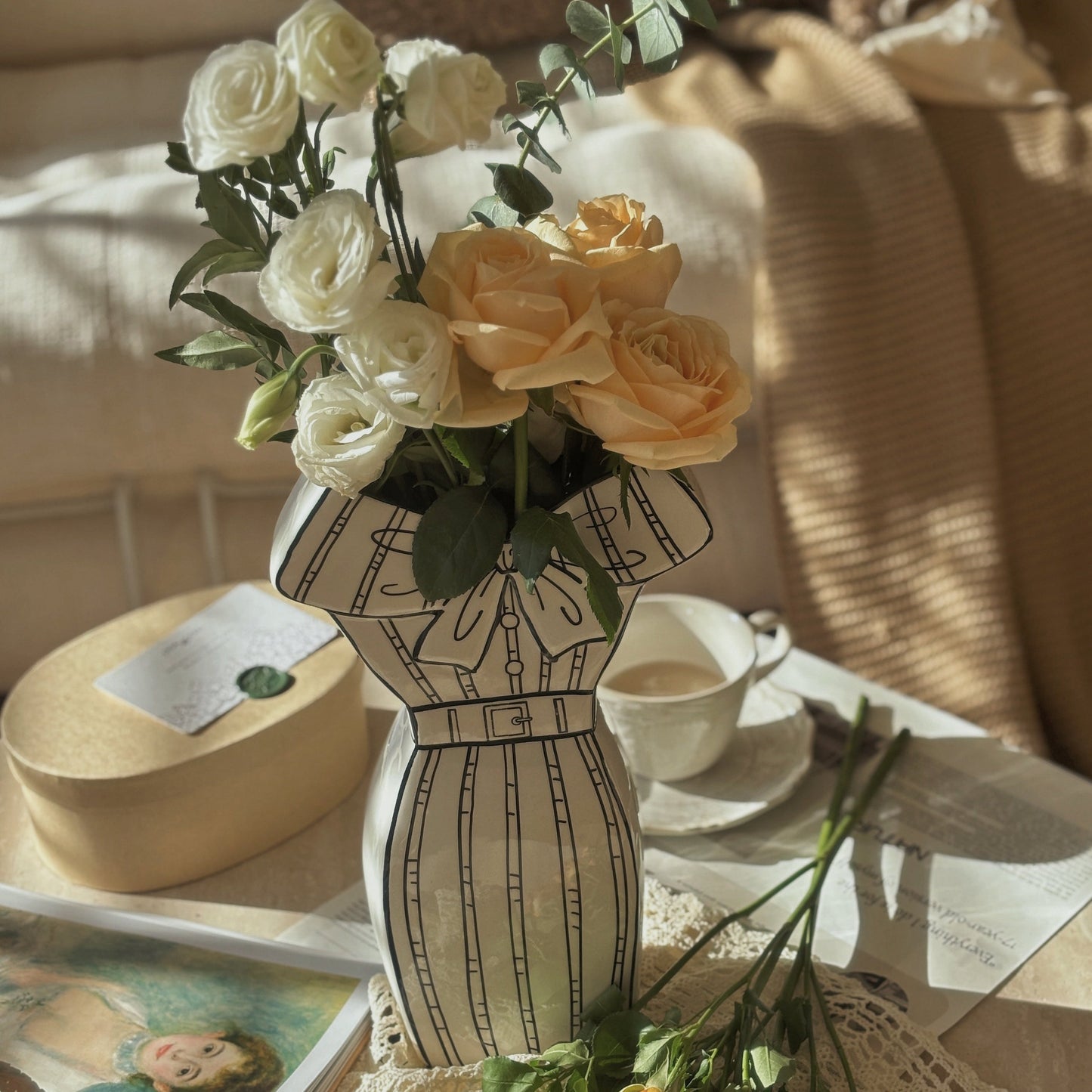 Dress-Inspired Ceramic Vase-4