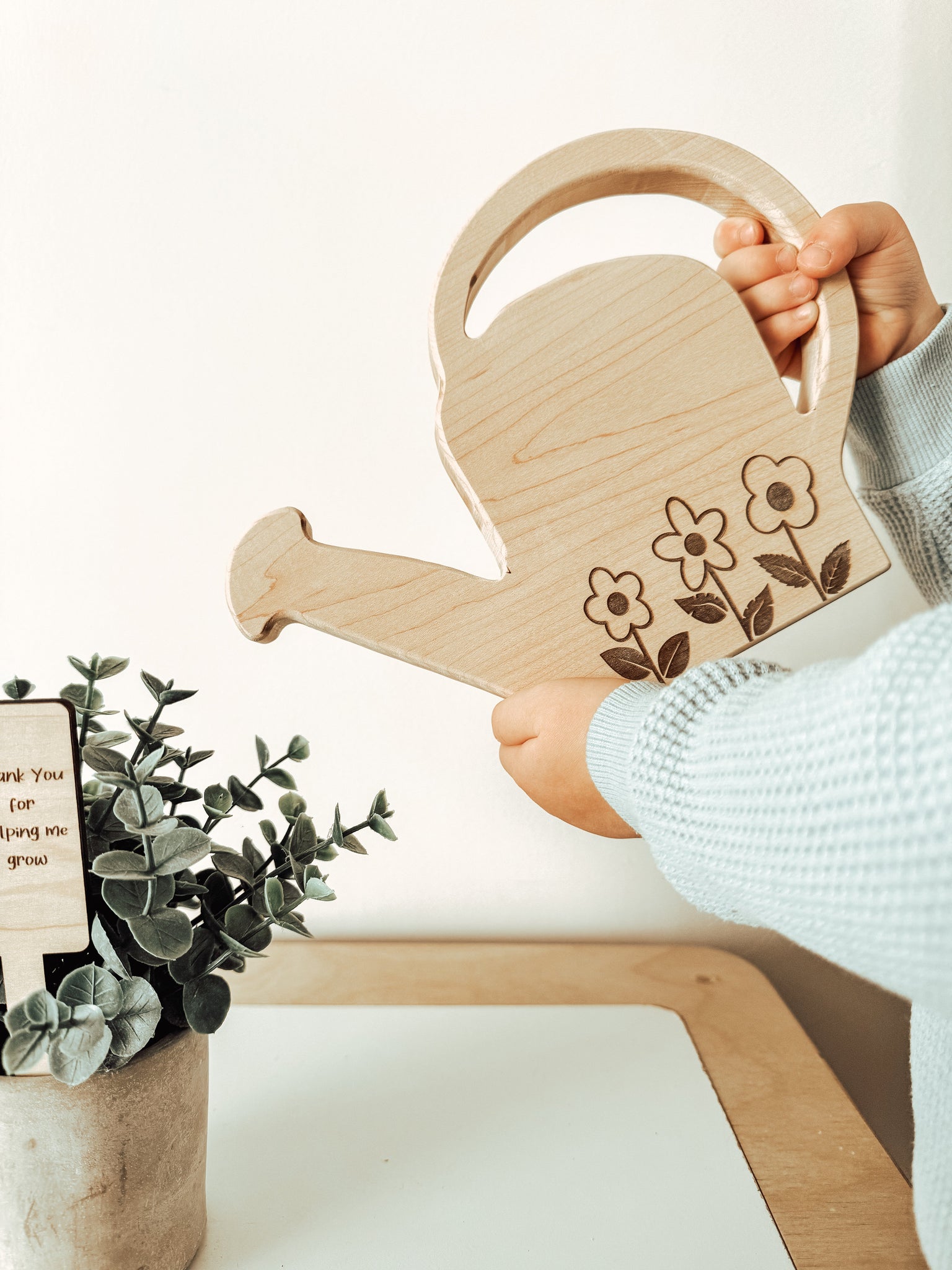 Wooden Play Watering Can-0