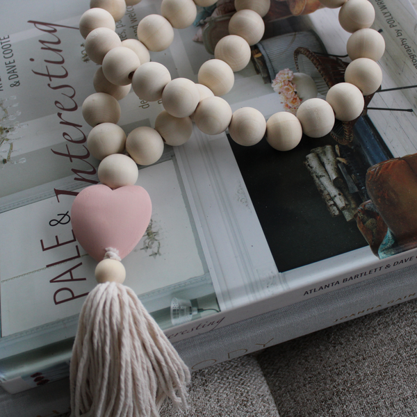 ‘Love’ Beads - Blush Pink-2