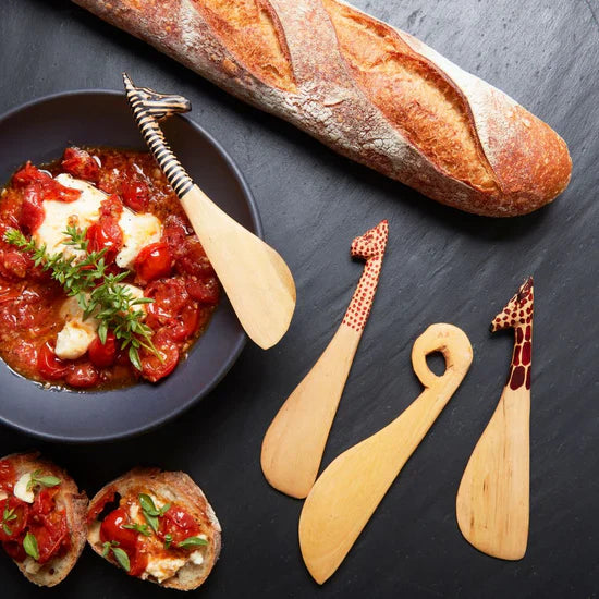 Wood Safari Animals Spreader Set