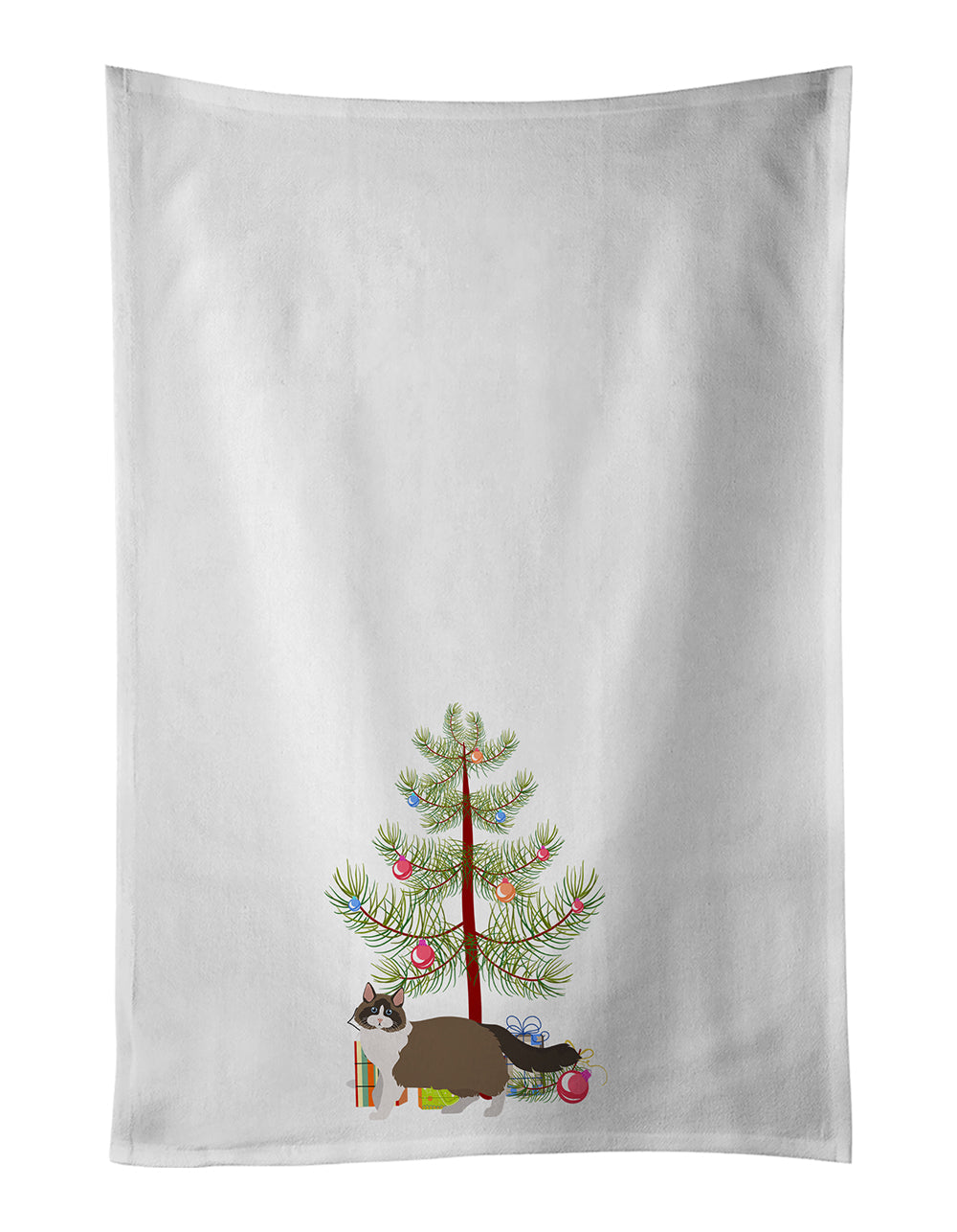 Ragdoll Cat  Christmas Kitchen Towel Set of 2
