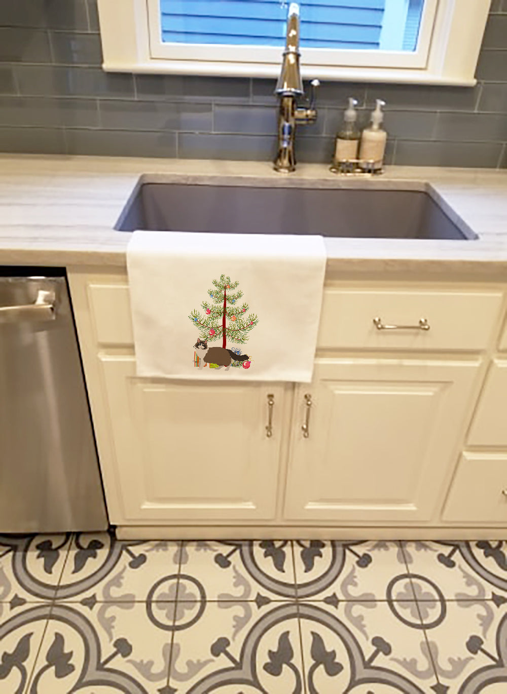 Ragdoll Cat  Christmas Kitchen Towel Set of 2