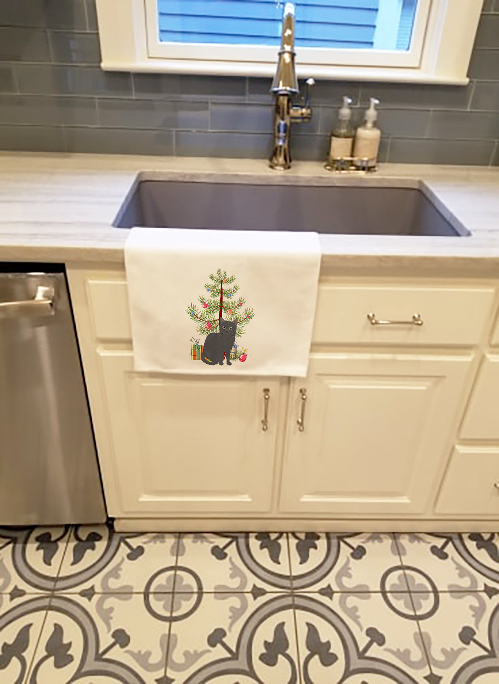 Nebelung Cat Christmas Kitchen Towel Set of 2