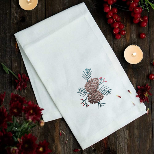 Christmas Napkin - Acorn Motif