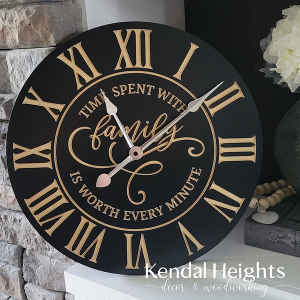 Family Engraved Clock-0