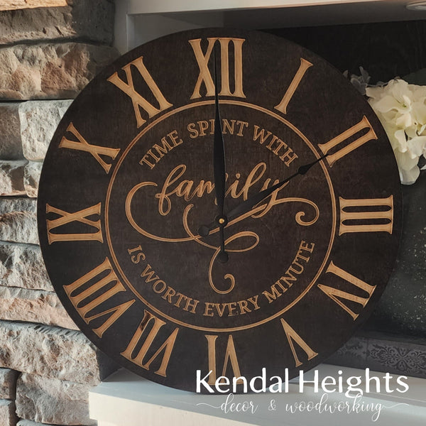 Family Engraved Clock-4