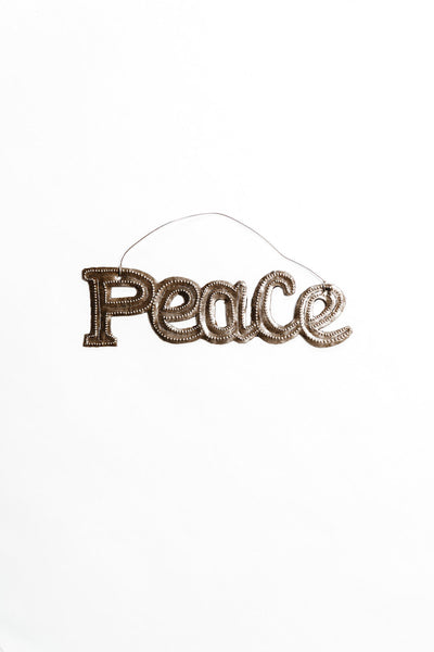 Metal Art Word Ornaments