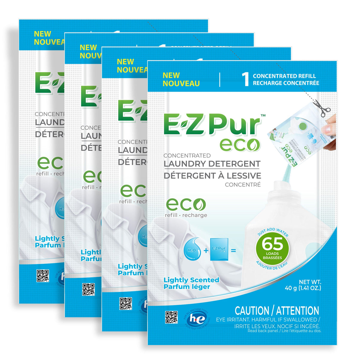 260 Loads- EZ Pur Eco Laundry Detergent - SCENTED