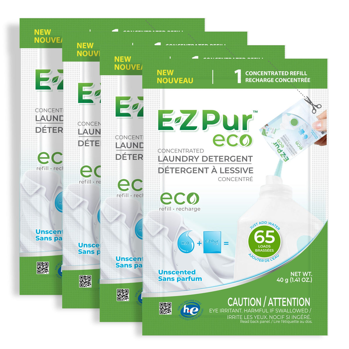 260 Loads EZ Pur Eco Laundry Detergent -UNSCENTED