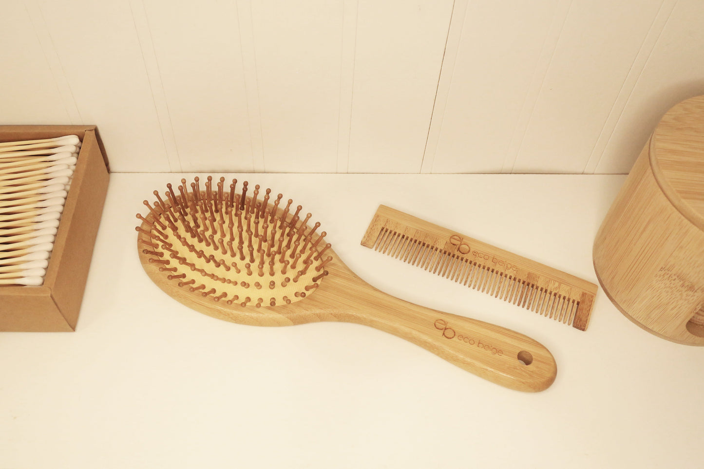 Cushioned Bamboo Hair Brush- Oval