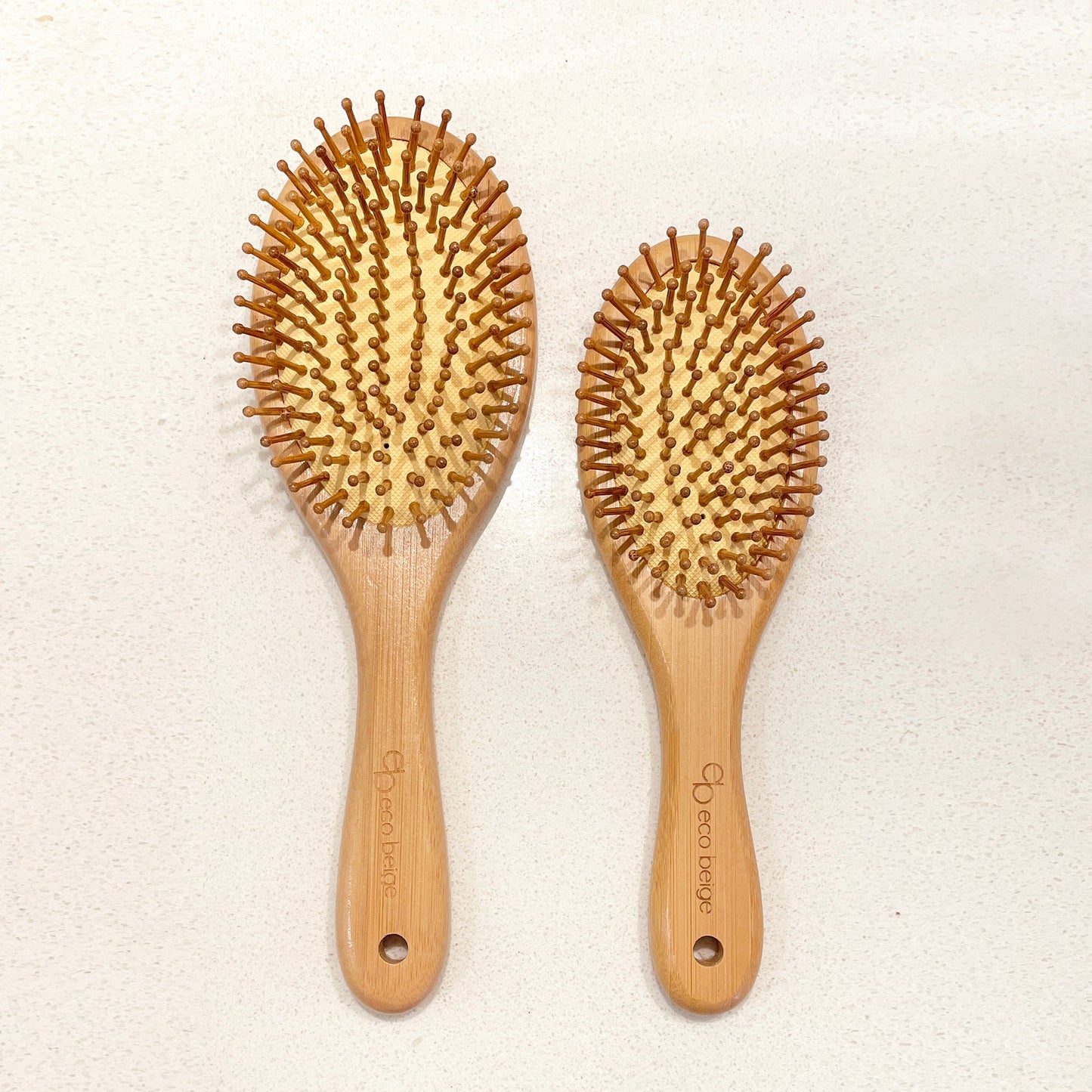 Cushioned Bamboo Hair Brush- Oval Mini