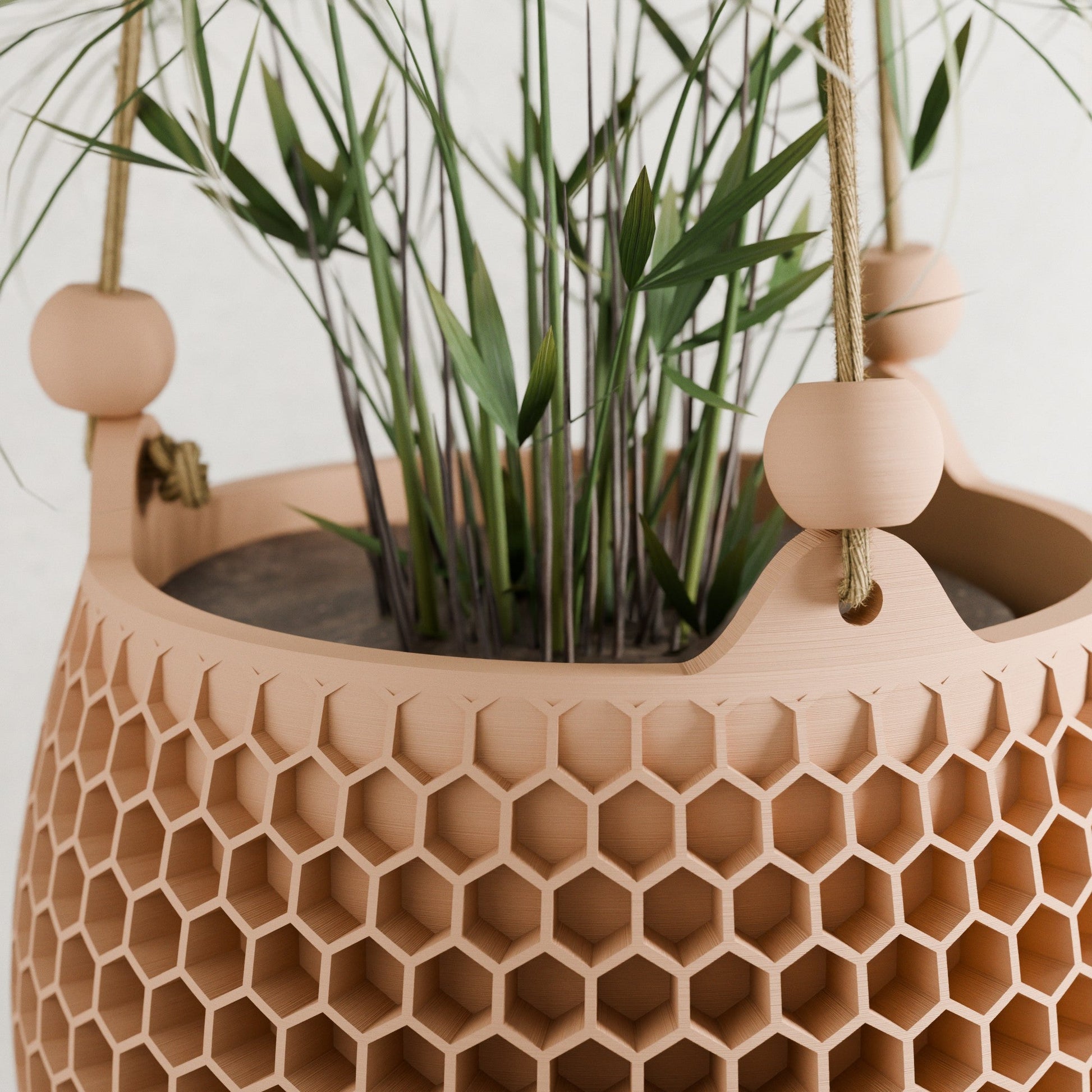 Hanging Honeycomb Planter-4