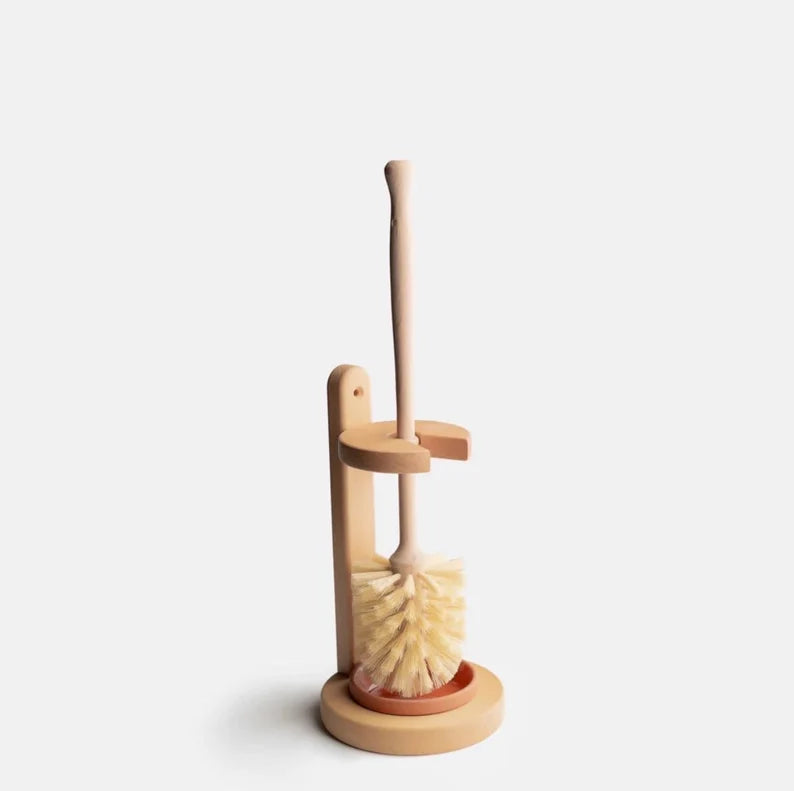 Plastic Free Natural Sisal Bristles Toilet Brush & Stand