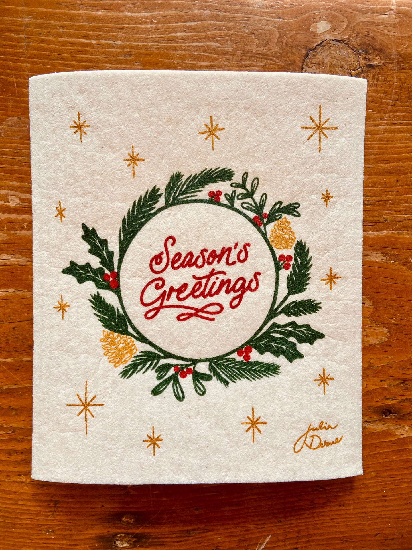 Holiday Swedish Sponge Cloths by Unwrapped Essentials